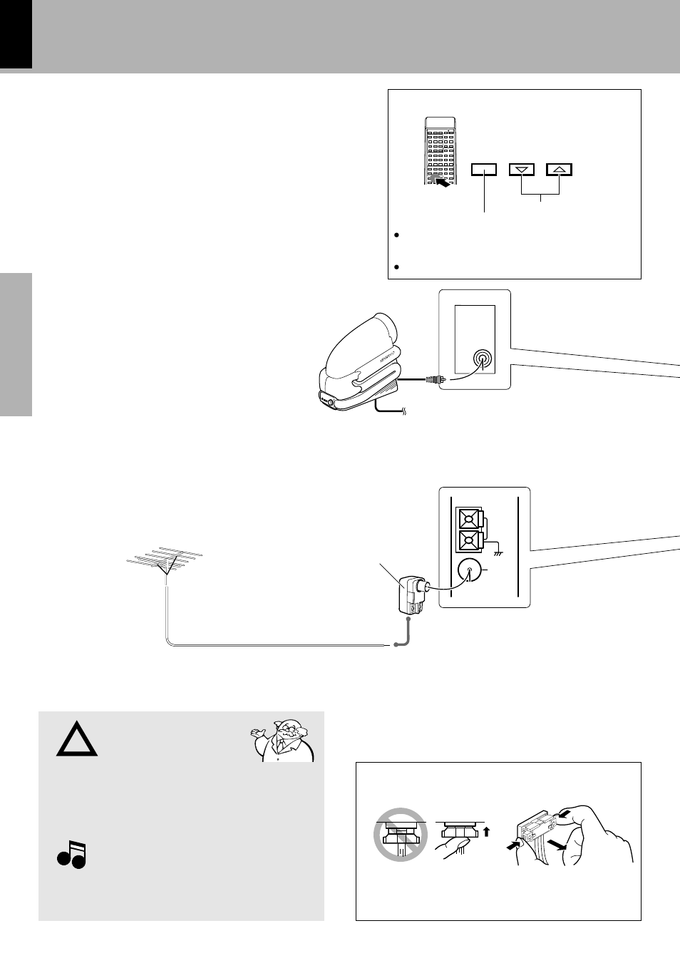 Connection of other components and accesories, Connection of system control cord, Fm outdoor antenna | Super woofer (sw-500) (optional), Super-woofer operation | Kenwood XD-9581MD User Manual | Page 8 / 84