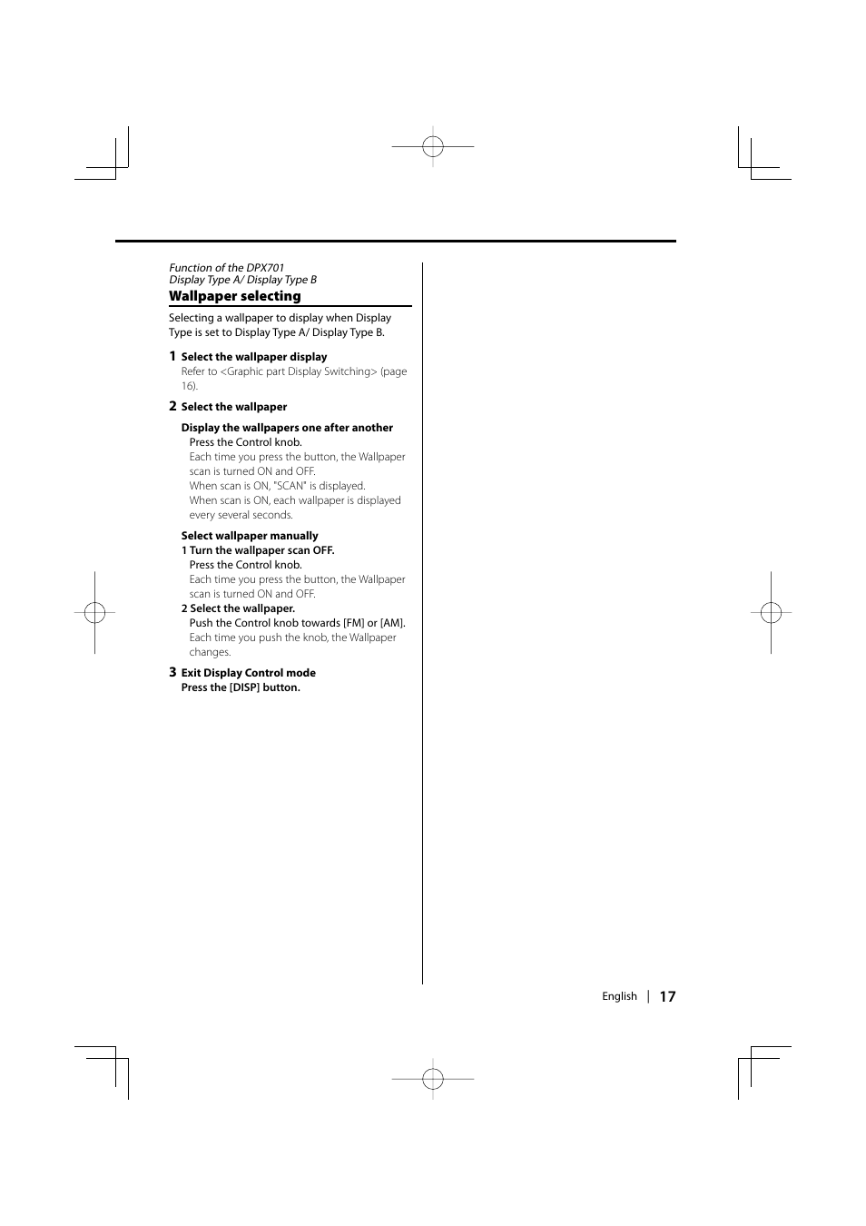 Kenwood DPX701 DPX501 User Manual | Page 17 / 64