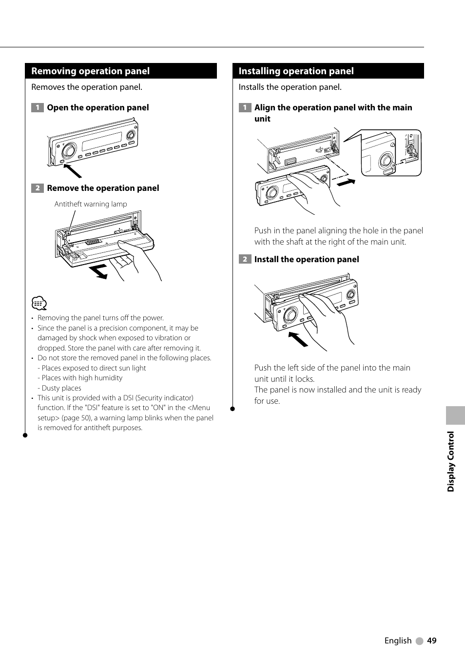 Kenwood KDV-5234 User Manual | Page 49 / 84