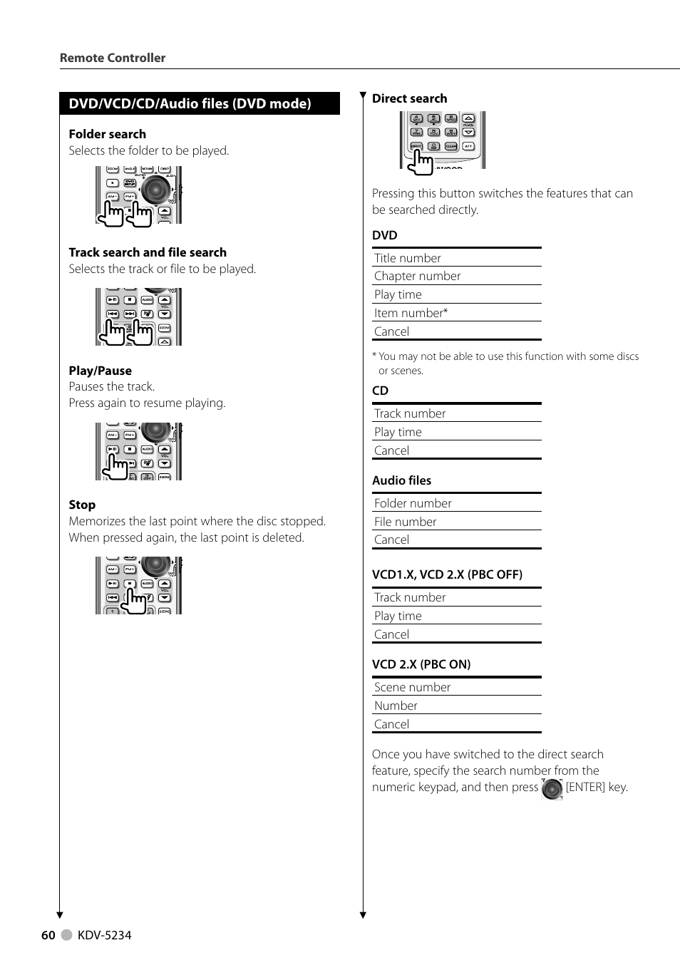 Kenwood KDV-5234 User Manual | Page 60 / 84