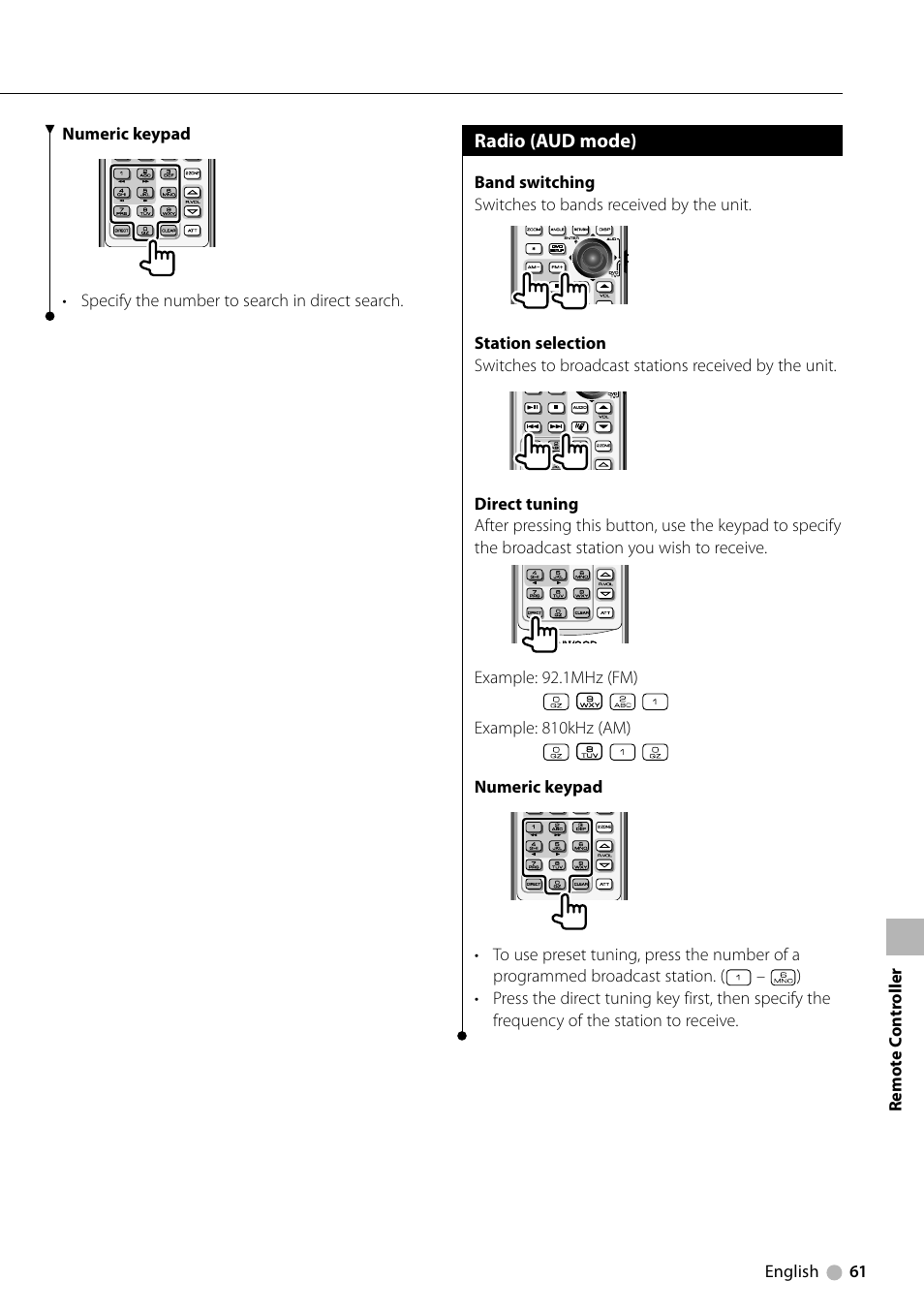 Kenwood KDV-5234 User Manual | Page 61 / 84