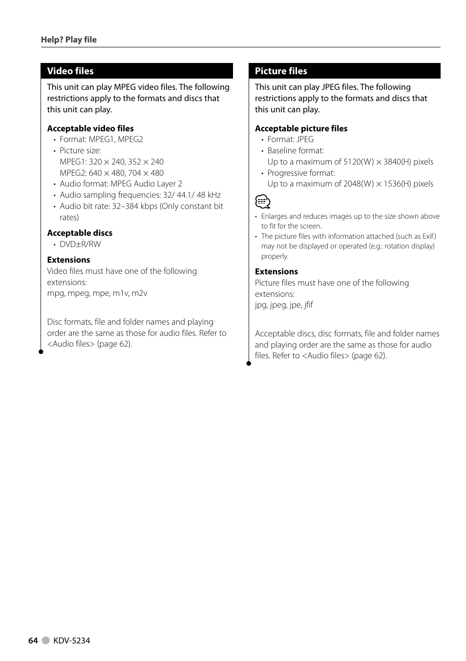 Kenwood KDV-5234 User Manual | Page 64 / 84