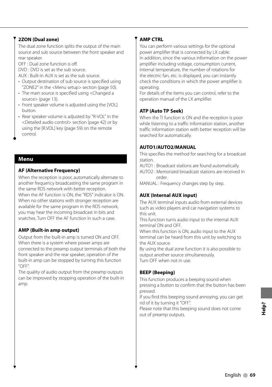 Kenwood KDV-5234 User Manual | Page 69 / 84