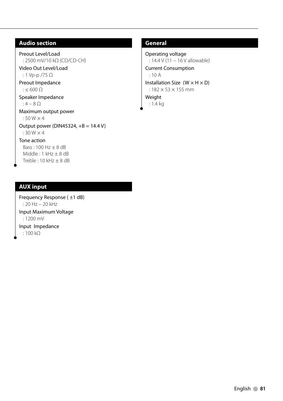 Kenwood KDV-5234 User Manual | Page 81 / 84