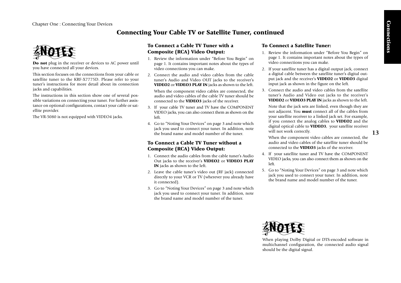 Connections | Kenwood KRF-X7775D User Manual | Page 107 / 146