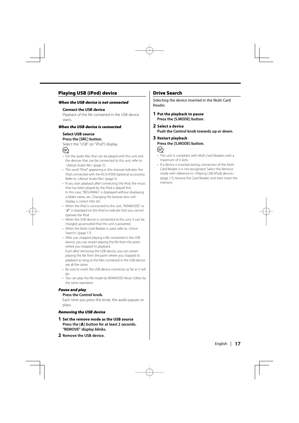 Kenwood DPX502 User Manual | Page 17 / 40