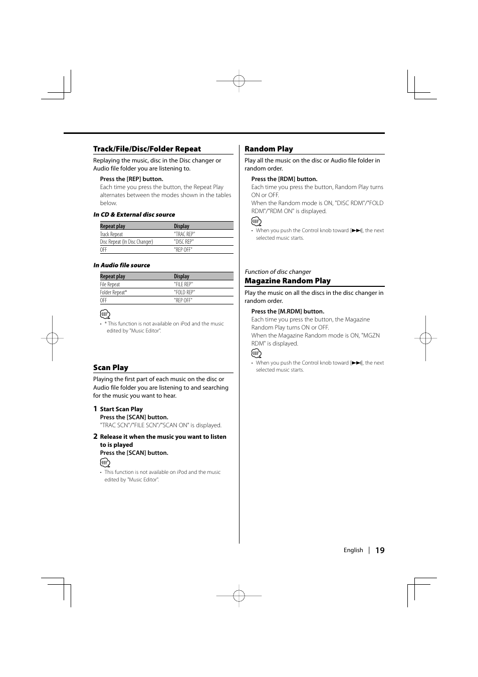Kenwood DPX502 User Manual | Page 19 / 40