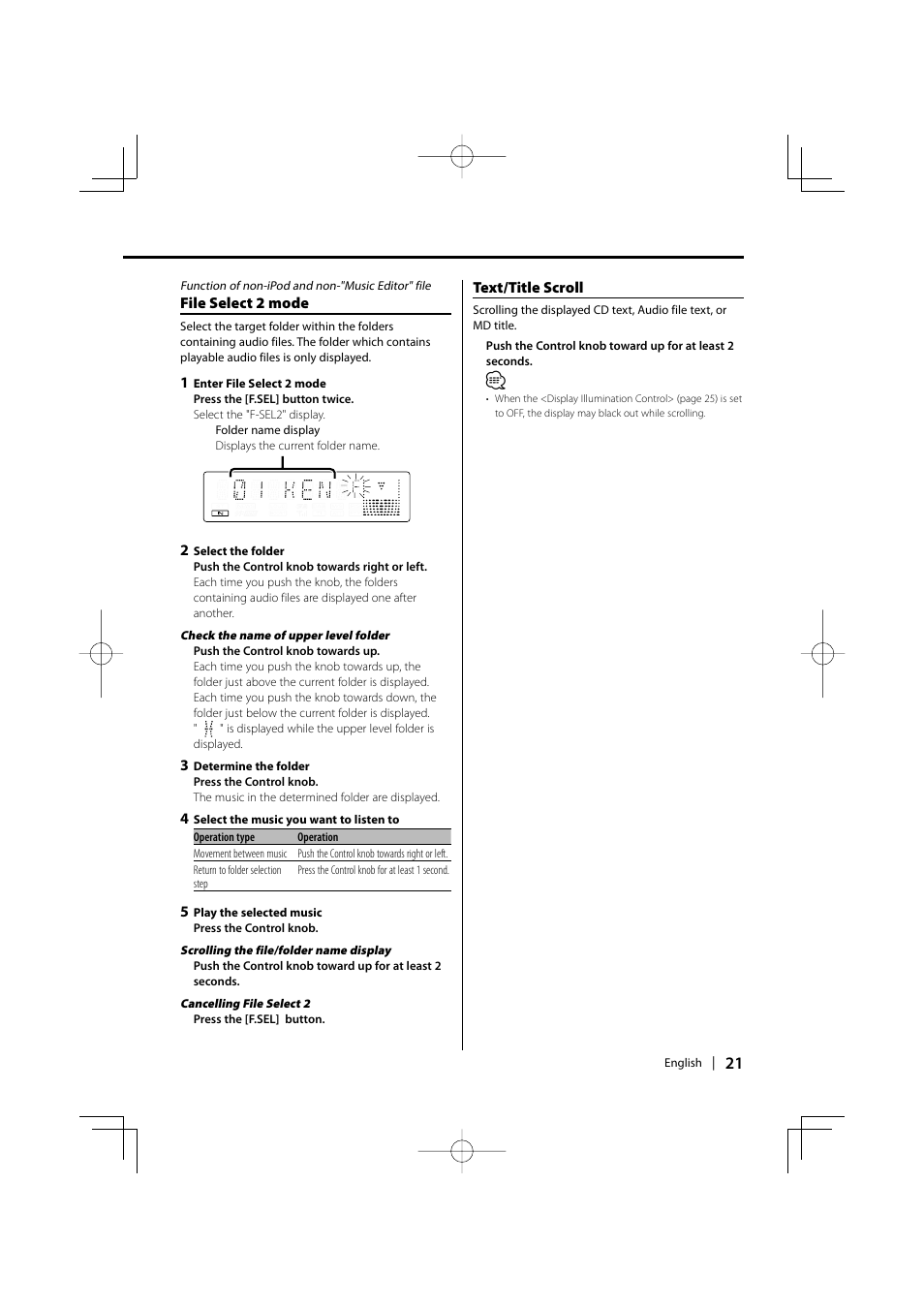 Kenwood DPX502 User Manual | Page 21 / 40
