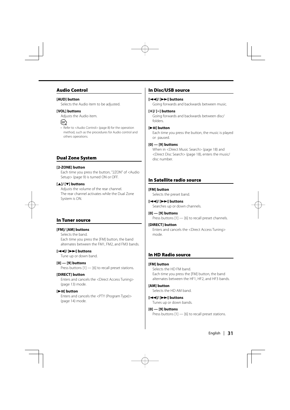 Kenwood DPX502 User Manual | Page 31 / 40