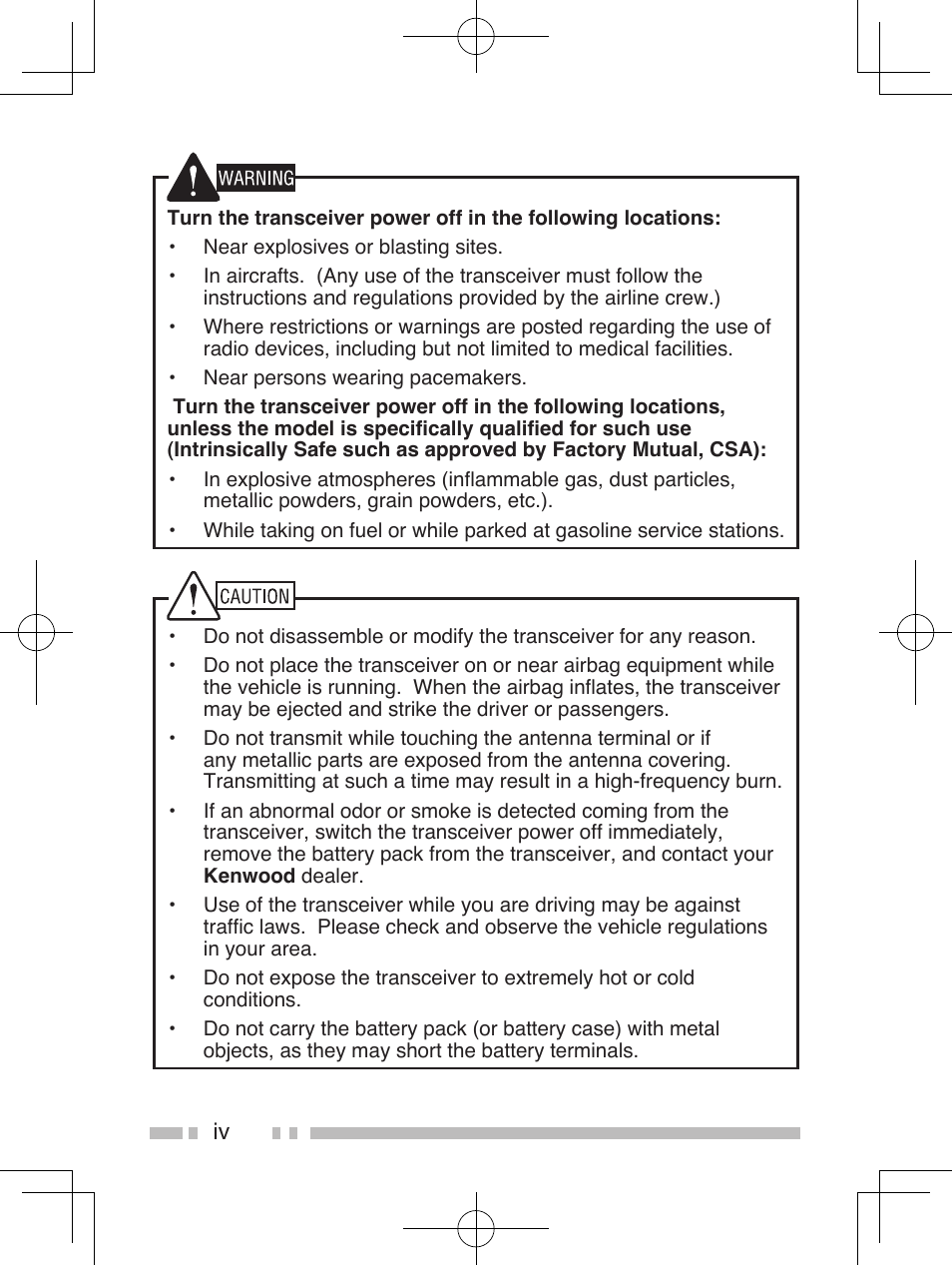 Kenwood TK-5310 User Manual | Page 6 / 64