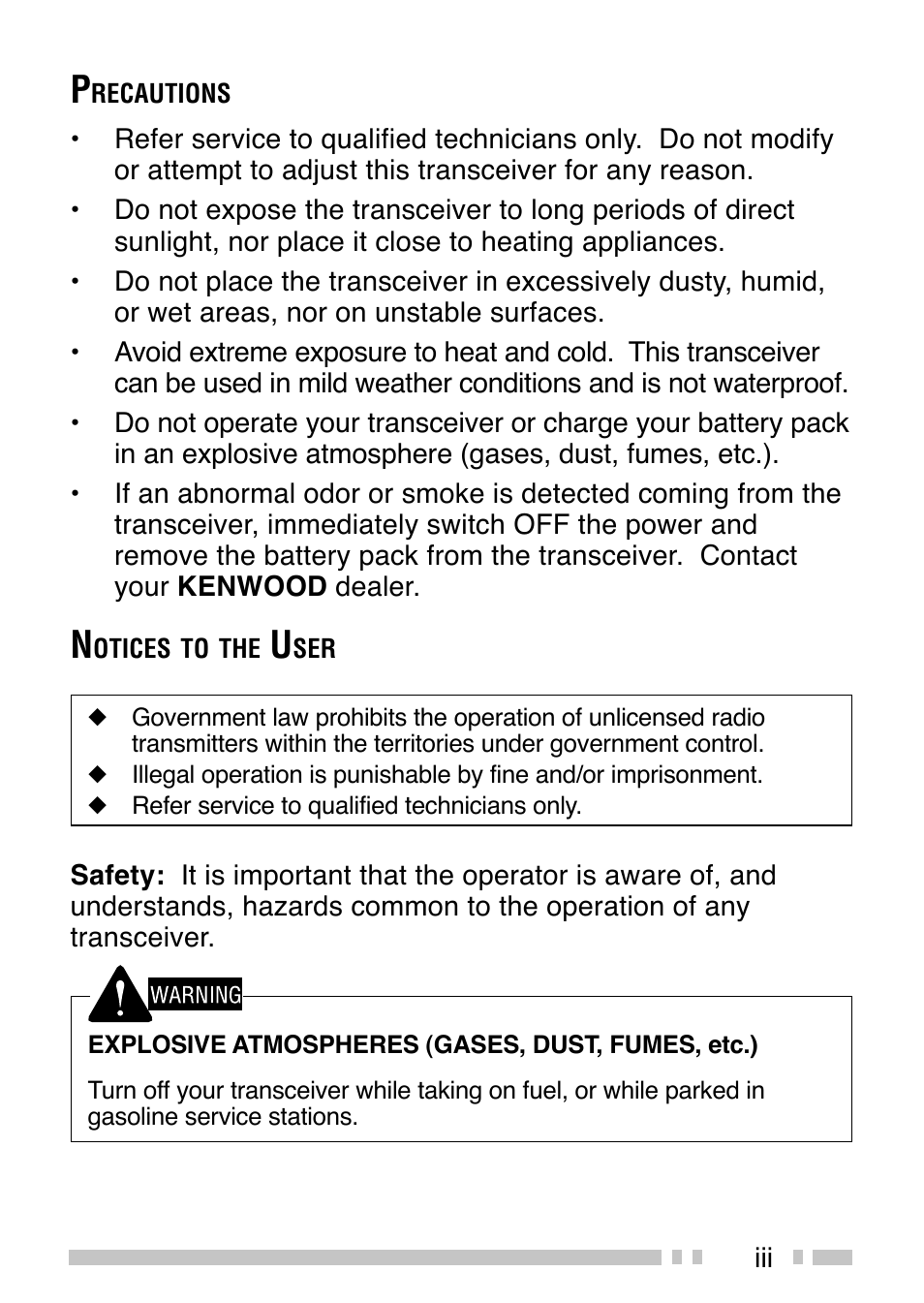 Kenwood TK-3200 User Manual | Page 5 / 42