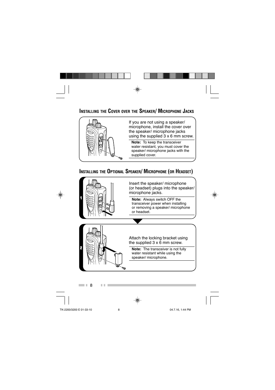 Kenwood TK-2200 User Manual | Page 16 / 41