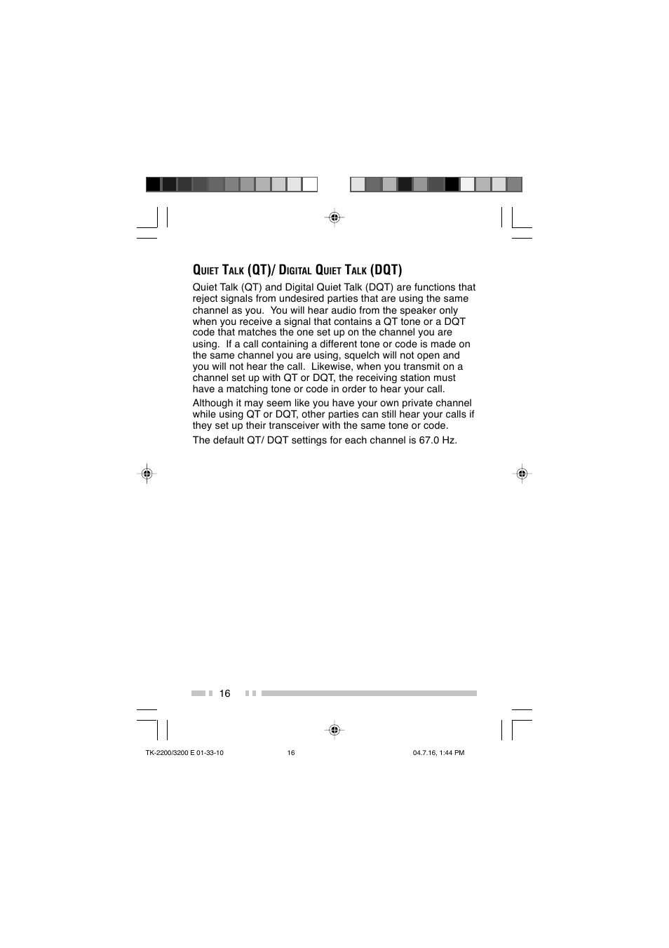 Qt)/ d, Dqt) | Kenwood TK-2200 User Manual | Page 24 / 41