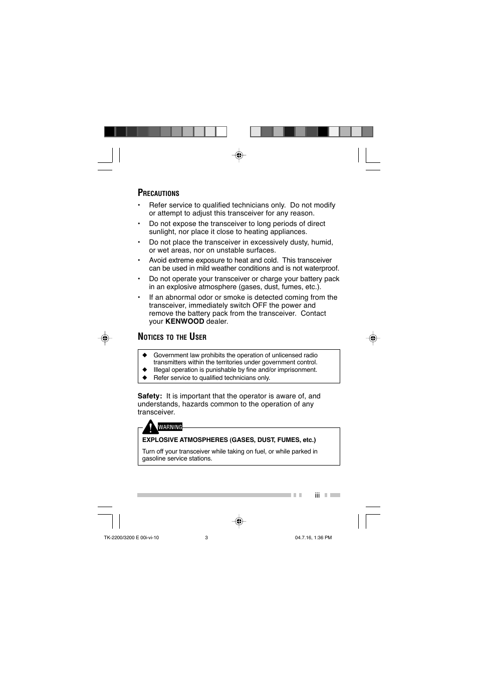 Kenwood TK-2200 User Manual | Page 5 / 41