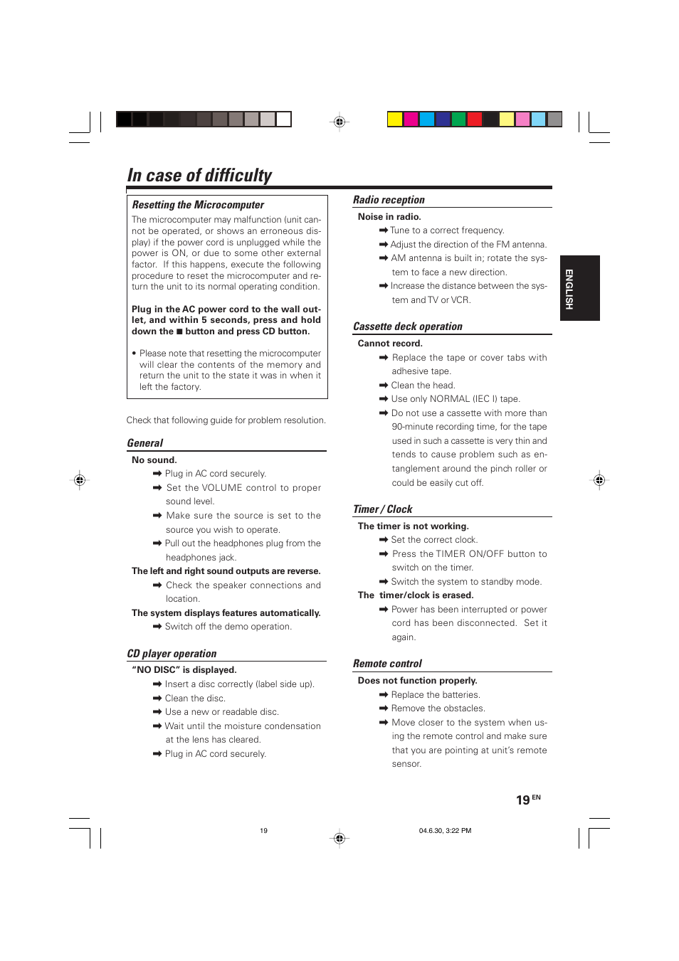 Kenwood HM-437MP User Manual | Page 19 / 20