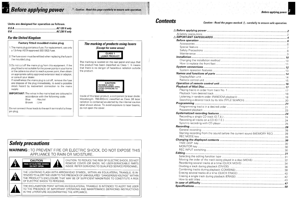 Kenwood DM-VH7 User Manual | Page 2 / 26