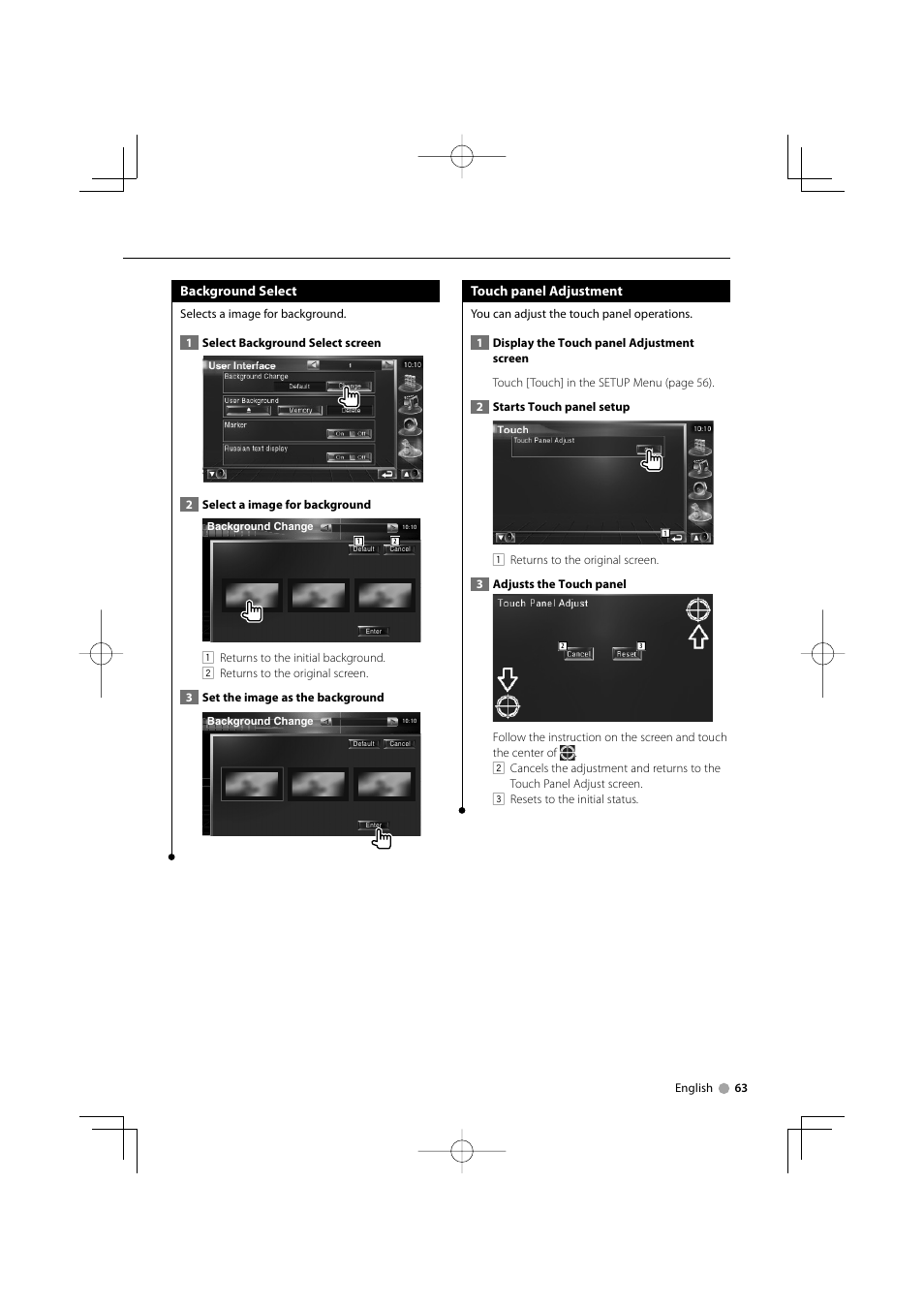 Kenwood CarPortal KOS-V1000 User Manual | Page 63 / 92