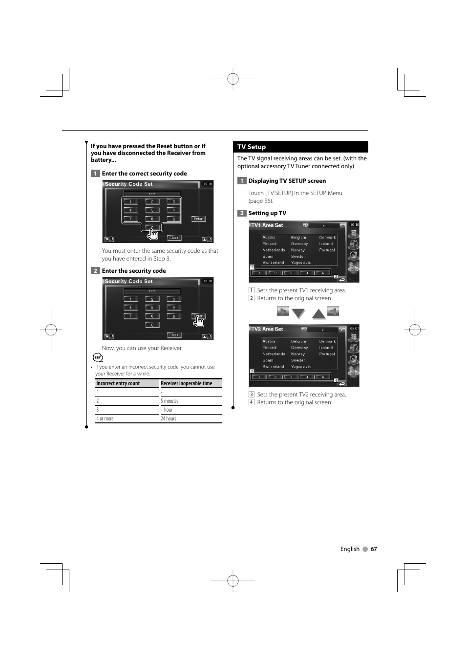 Kenwood CarPortal KOS-V1000 User Manual | Page 67 / 92