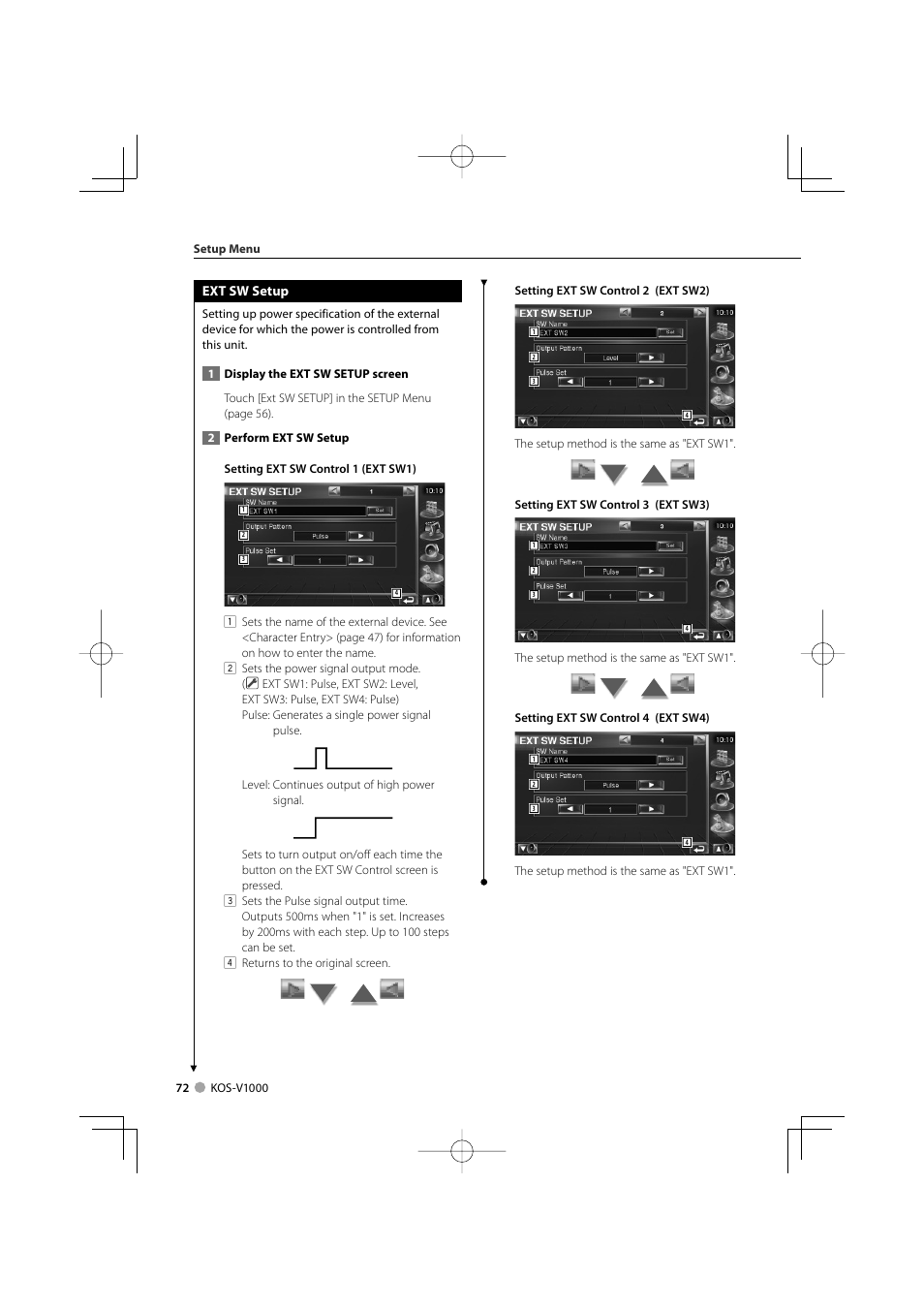 Kenwood CarPortal KOS-V1000 User Manual | Page 72 / 92