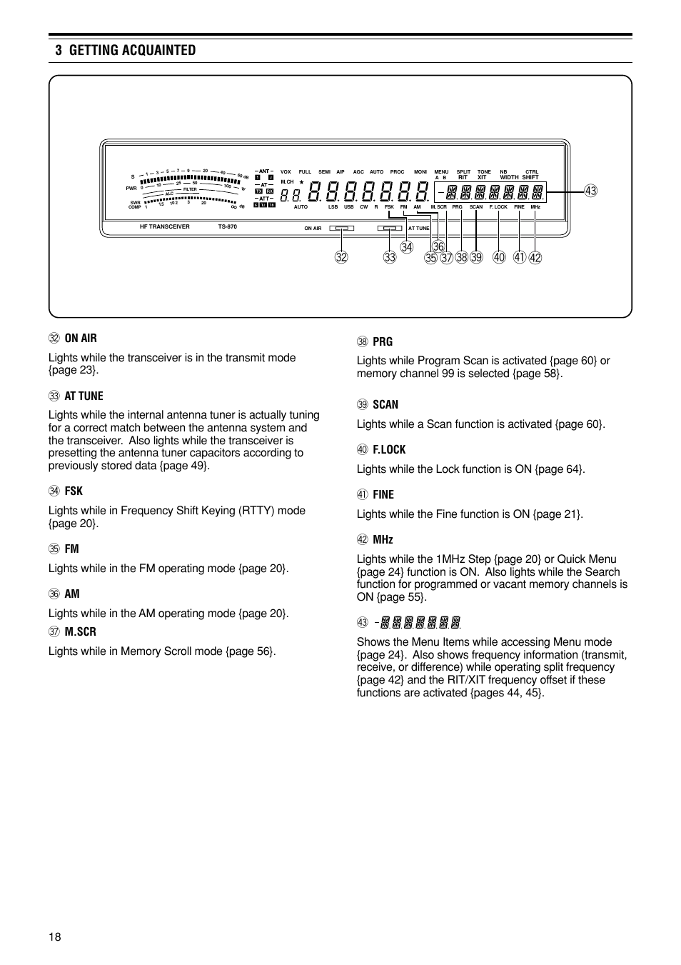 3 getting acquainted | Kenwood TS-870S User Manual | Page 24 / 104