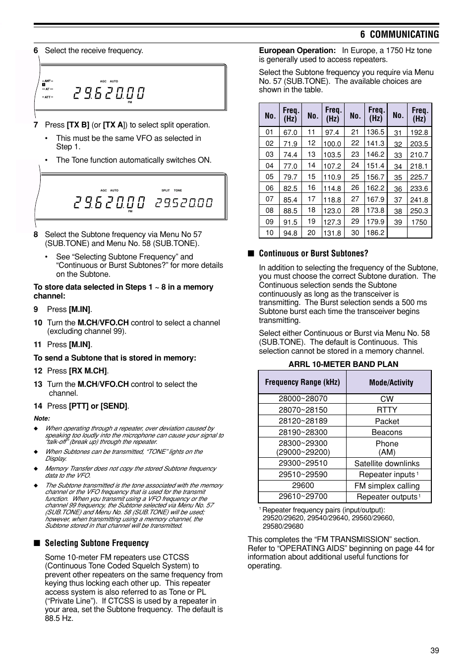 6 communicating | Kenwood TS-870S User Manual | Page 45 / 104