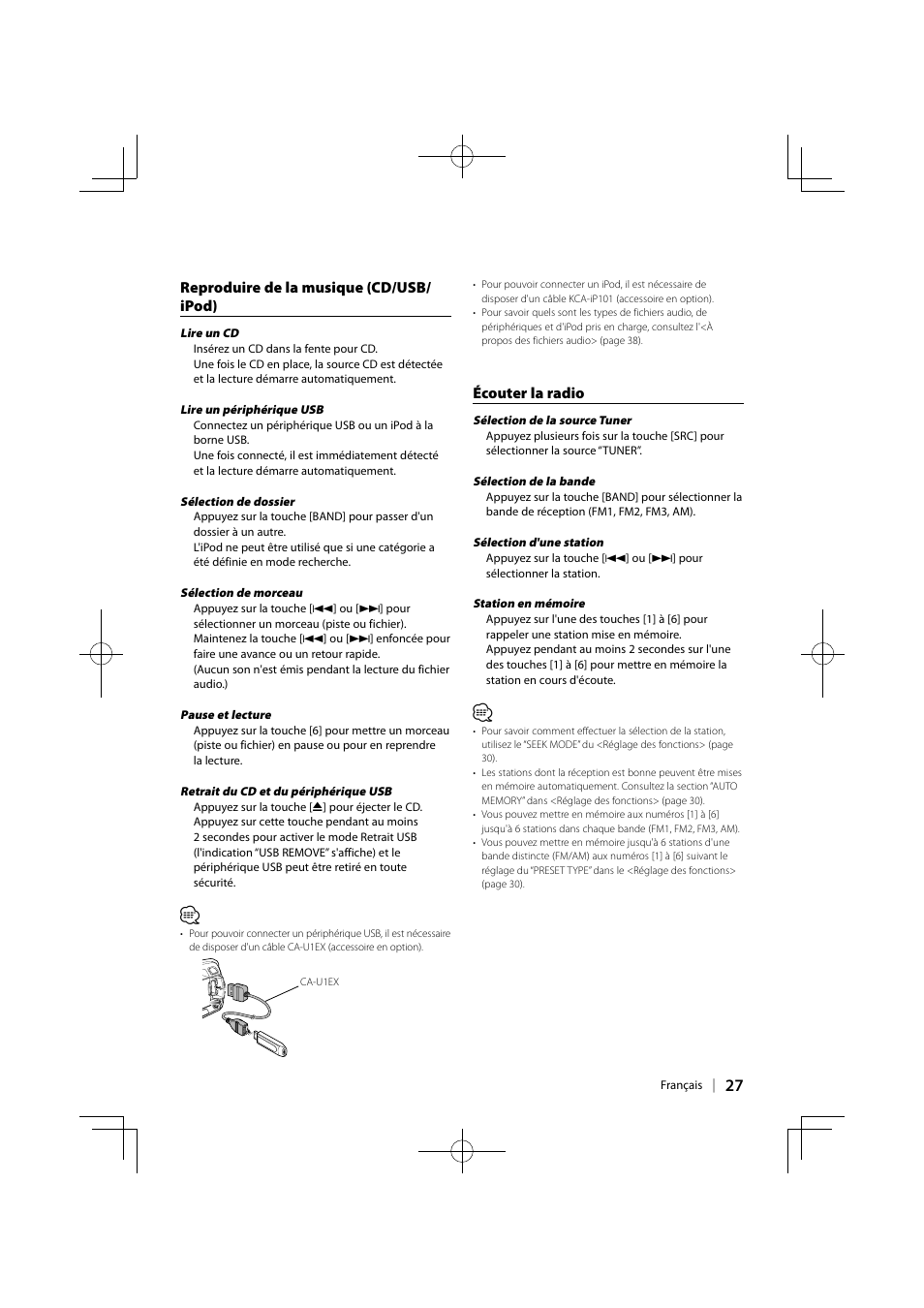 Kenwood KDC-MP345U User Manual | Page 27 / 68