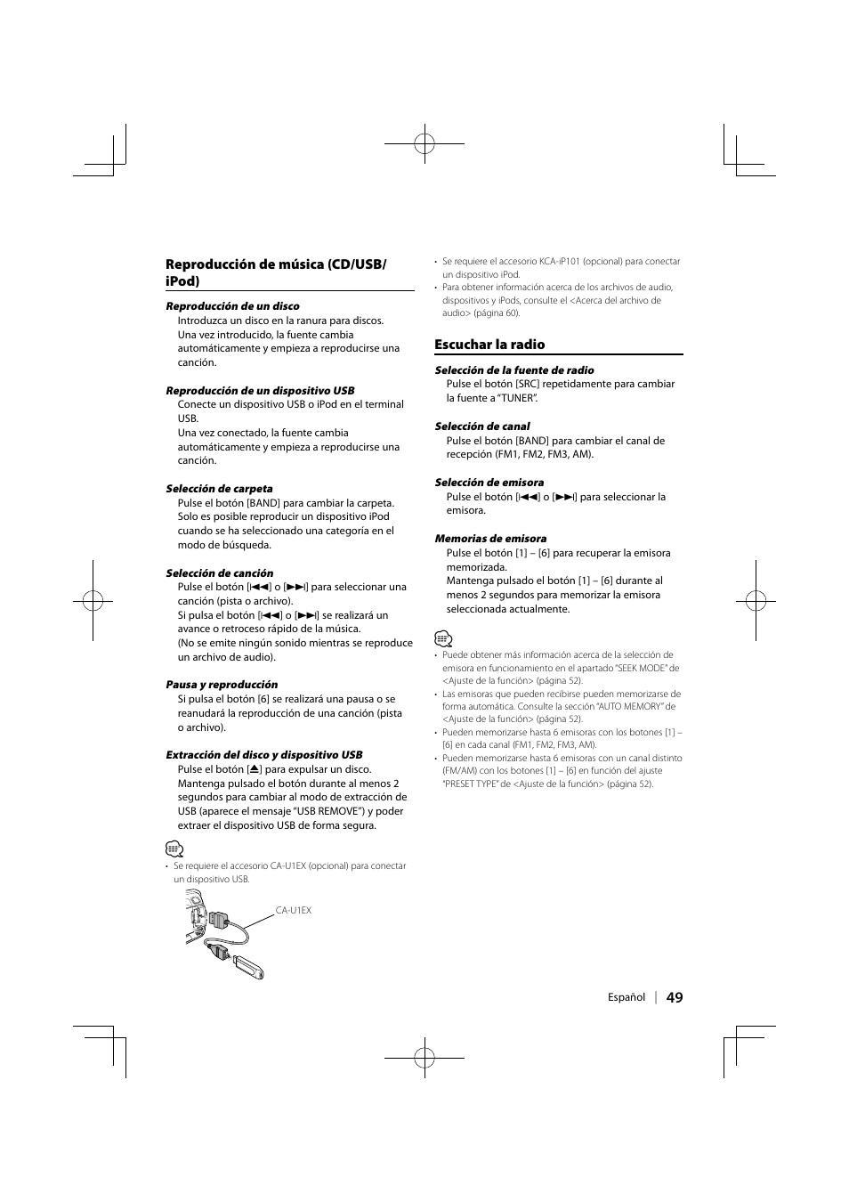 Kenwood KDC-MP345U User Manual | Page 49 / 68