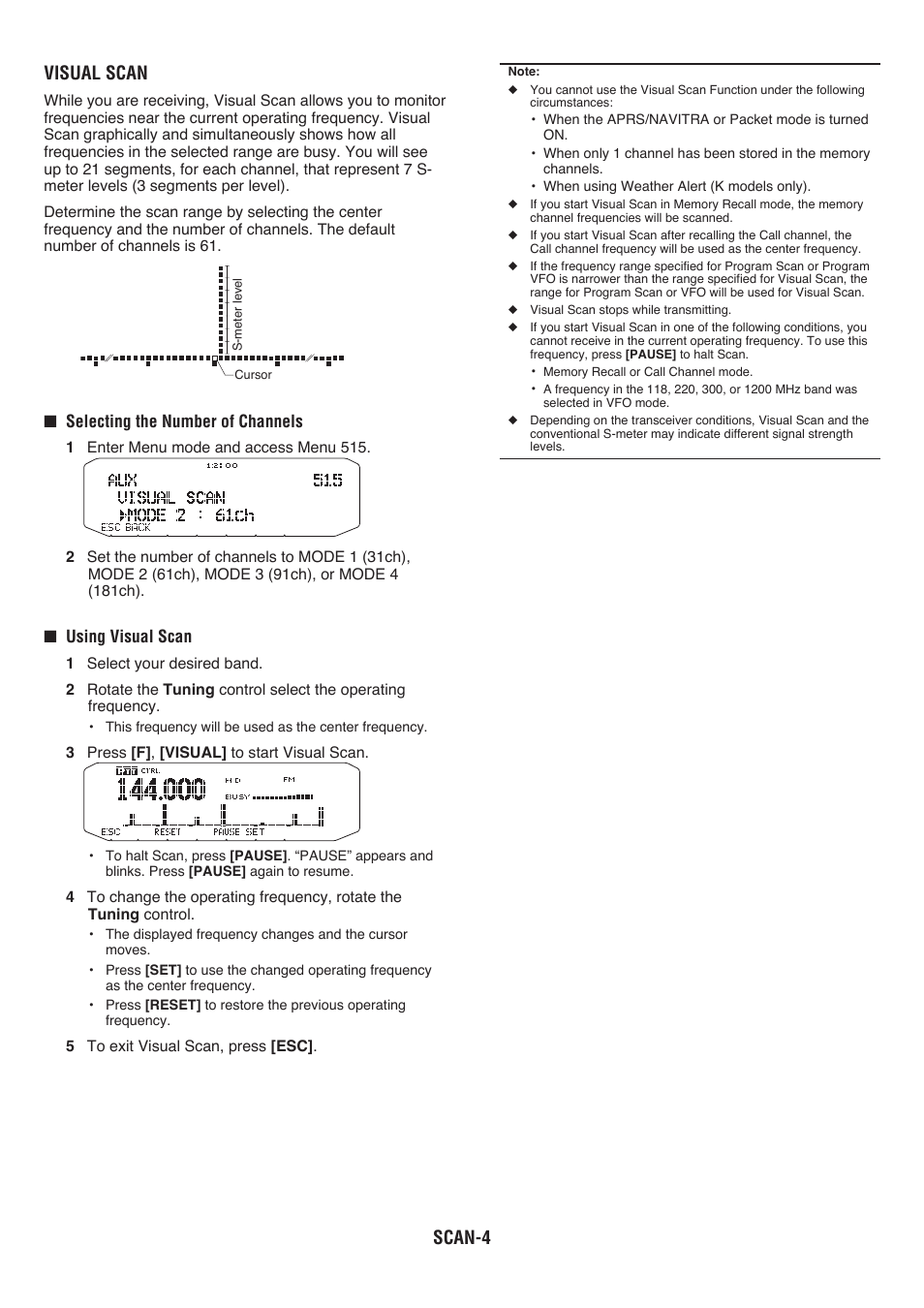 Scan- visual scan | Kenwood RC-D710 User Manual | Page 17 / 66