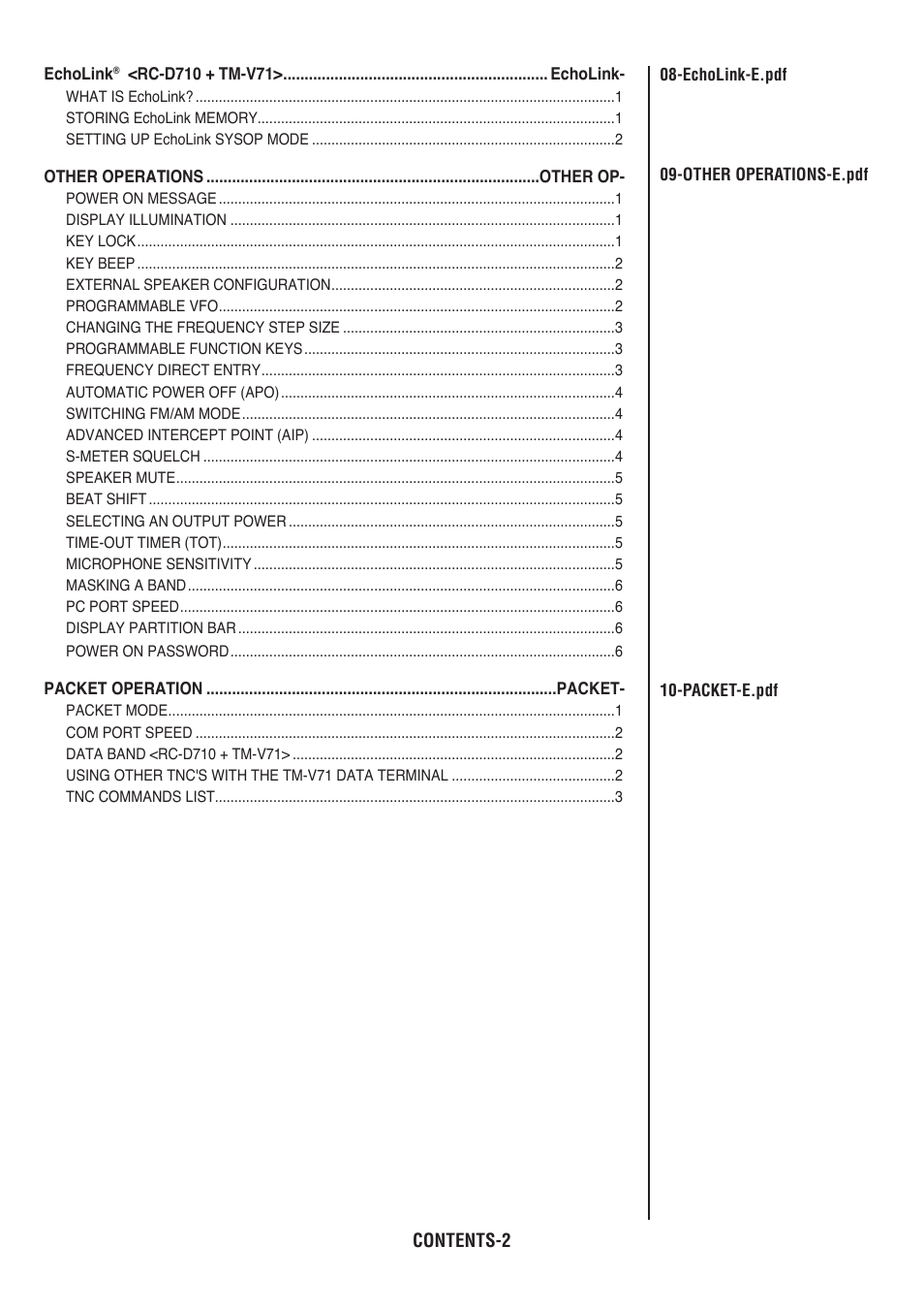 Kenwood RC-D710 User Manual | Page 2 / 66