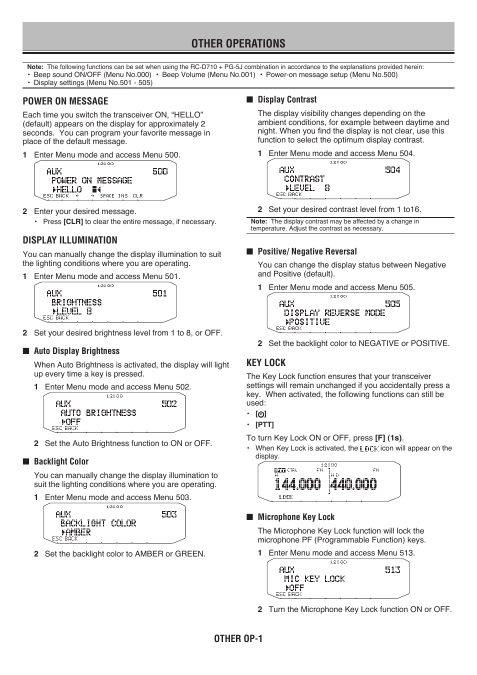 Other operations | Kenwood RC-D710 User Manual | Page 25 / 66