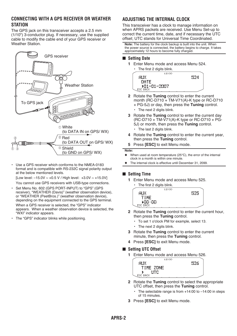 Adjusting the internal clock | Kenwood RC-D710 User Manual | Page 39 / 66