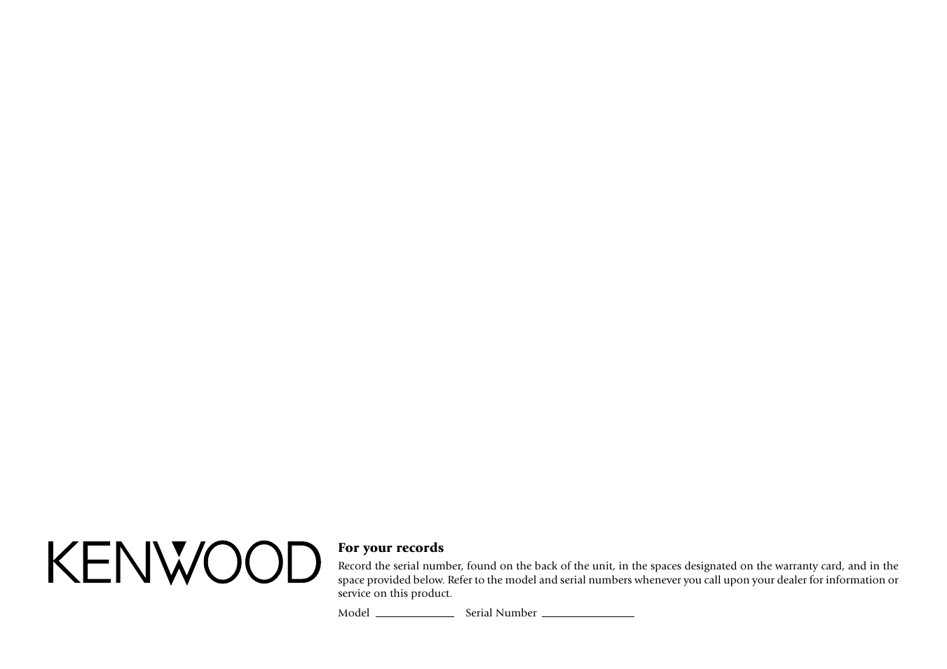 Kenwood DV-6050 User Manual | Page 68 / 68