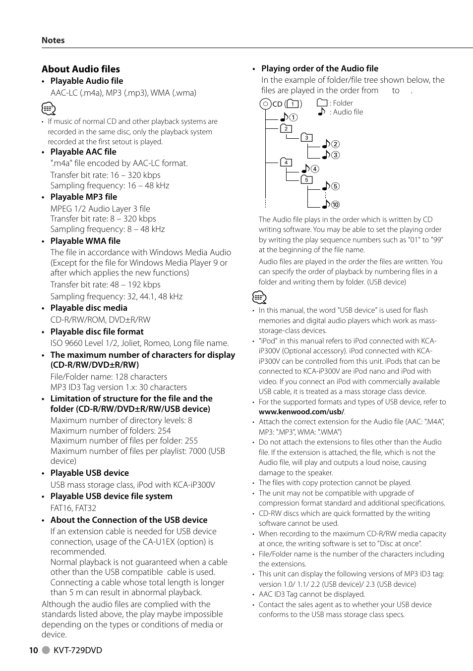 Kenwood KVT-729DVD User Manual | Page 10 / 100