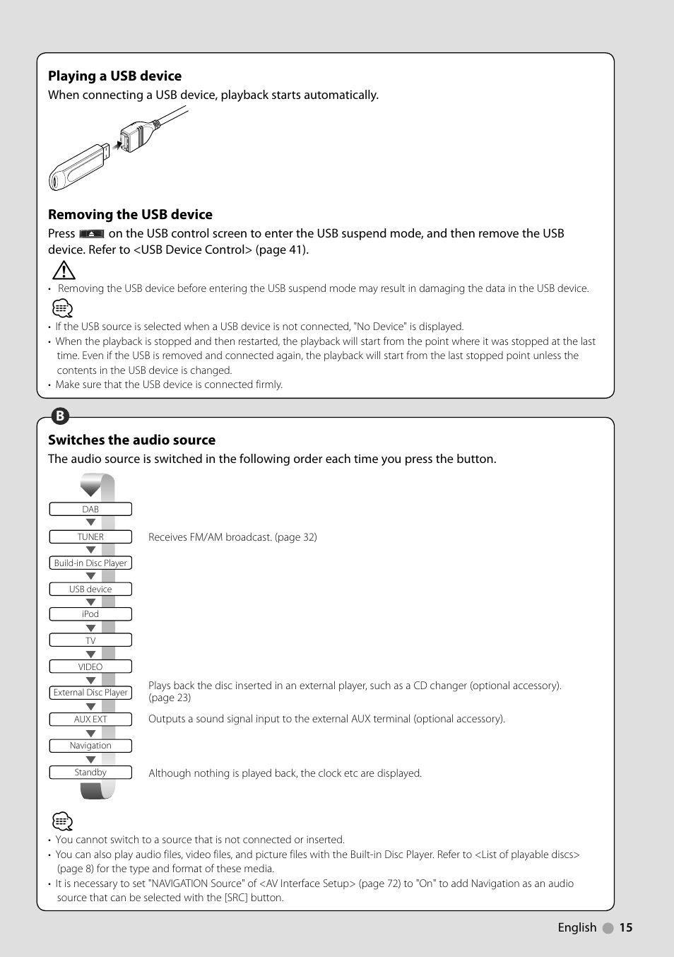 Music disc play | Kenwood KVT-729DVD User Manual | Page 15 / 100