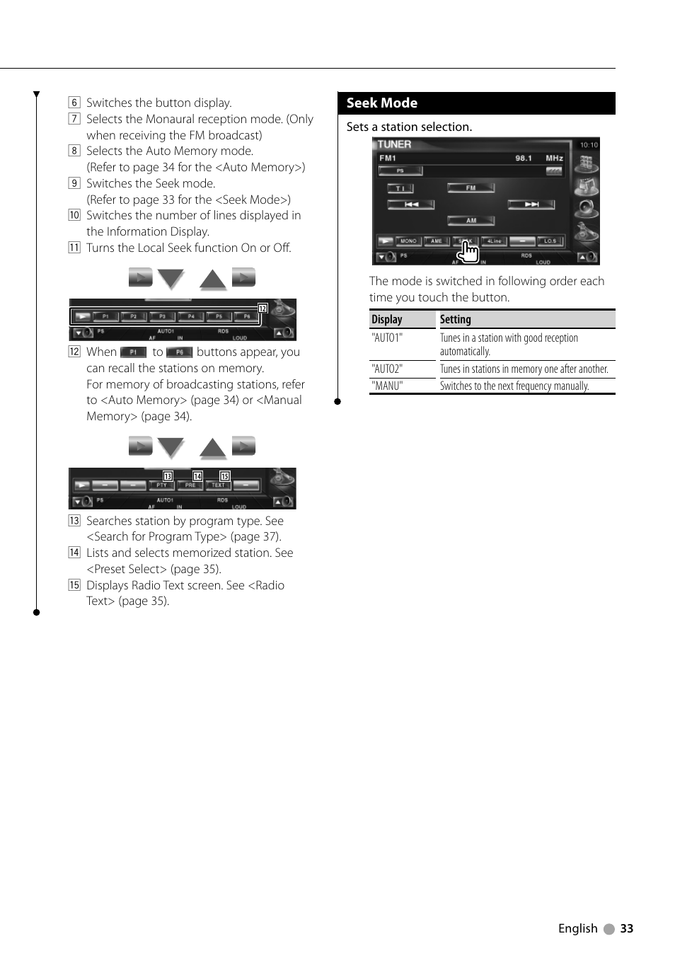 Kenwood KVT-729DVD User Manual | Page 33 / 100