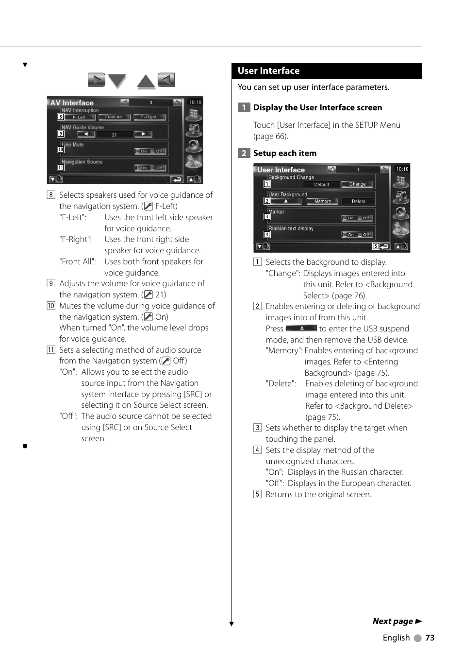 Kenwood KVT-729DVD User Manual | Page 73 / 100