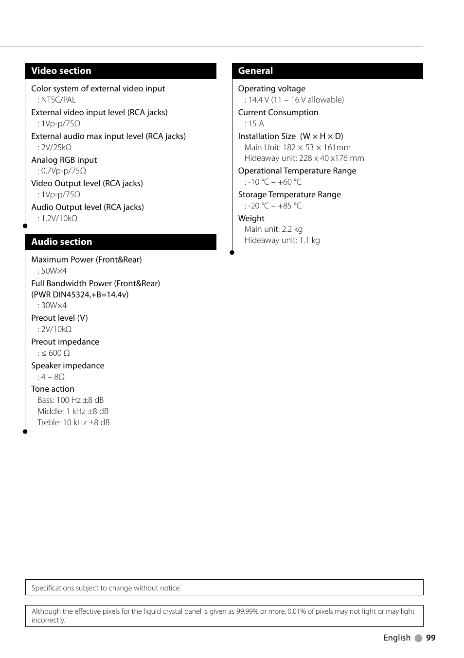 Kenwood KVT-729DVD User Manual | Page 99 / 100