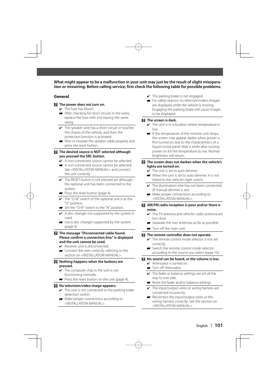 Kenwood DDX8017 User Manual | Page 101 / 108