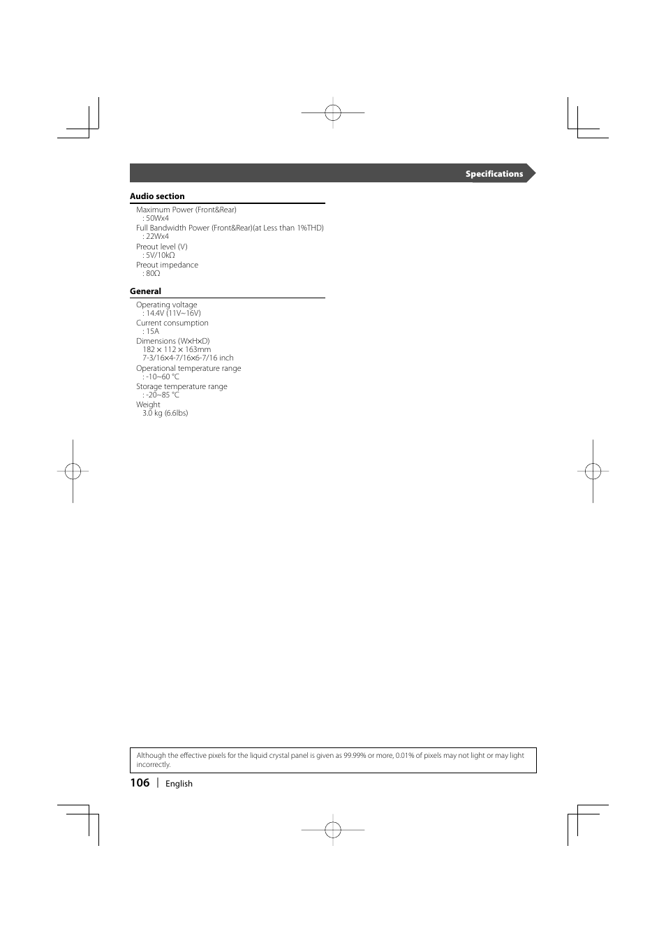 Kenwood DDX8017 User Manual | Page 106 / 108