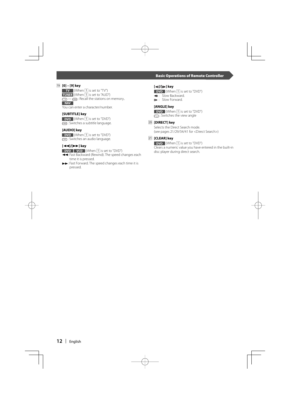 Kenwood DDX8017 User Manual | Page 12 / 108