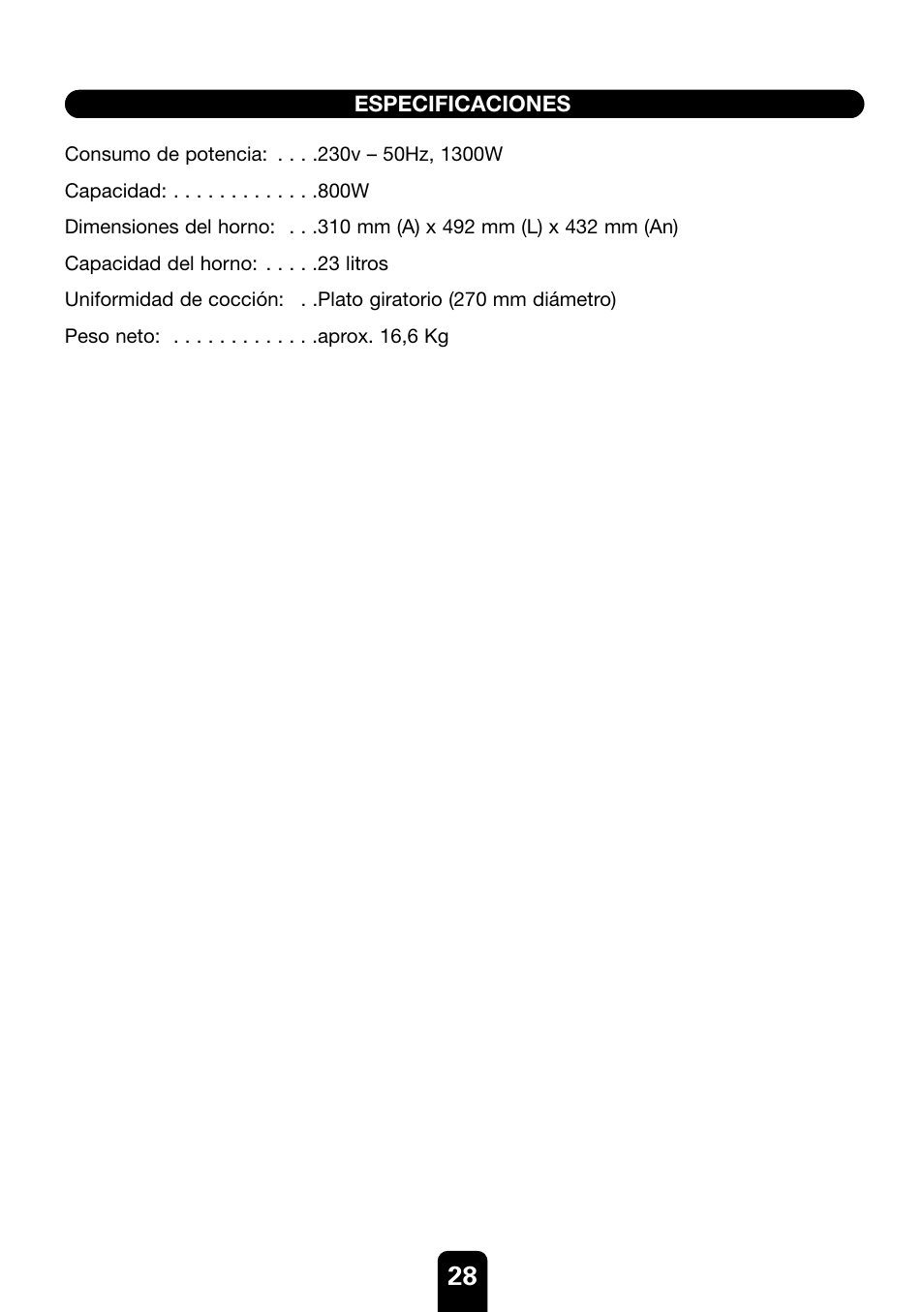 Kenwood MW430M User Manual | Page 28 / 38