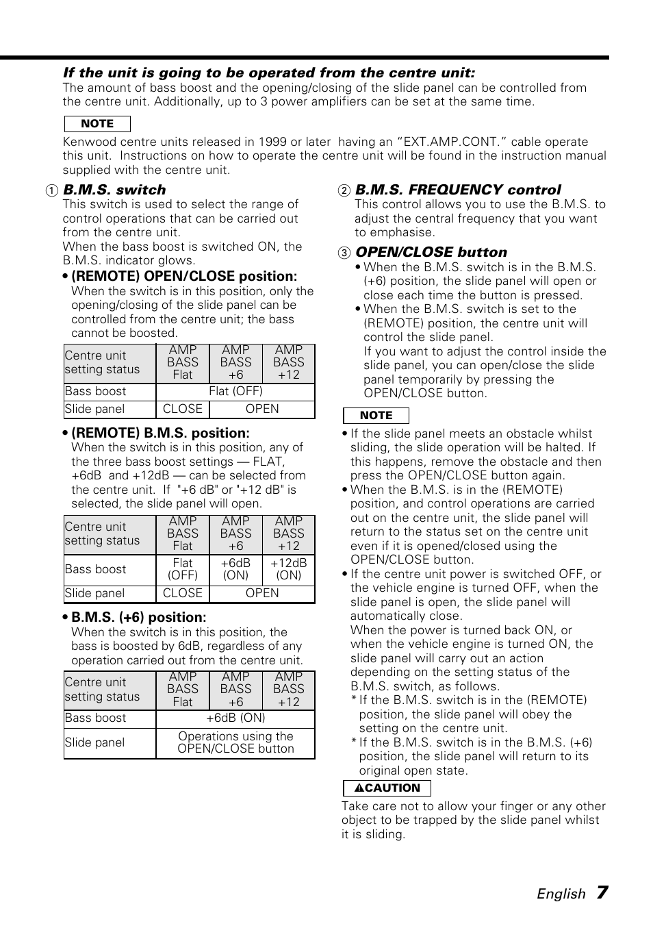 Kenwood KAC-PS401M User Manual | Page 7 / 13