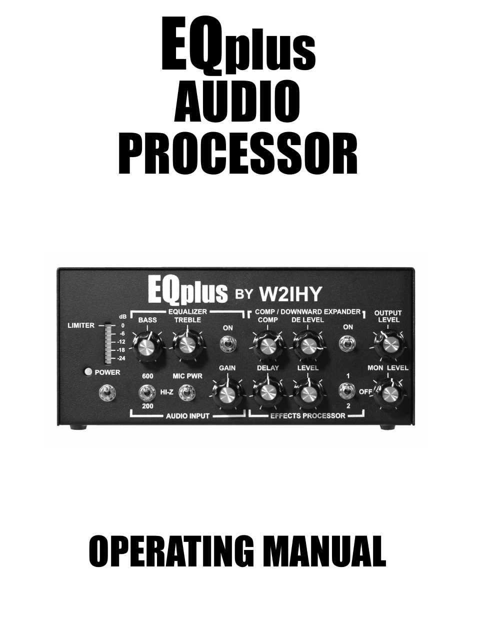 Kenwood AUDIO PROCESSOR User Manual | 21 pages