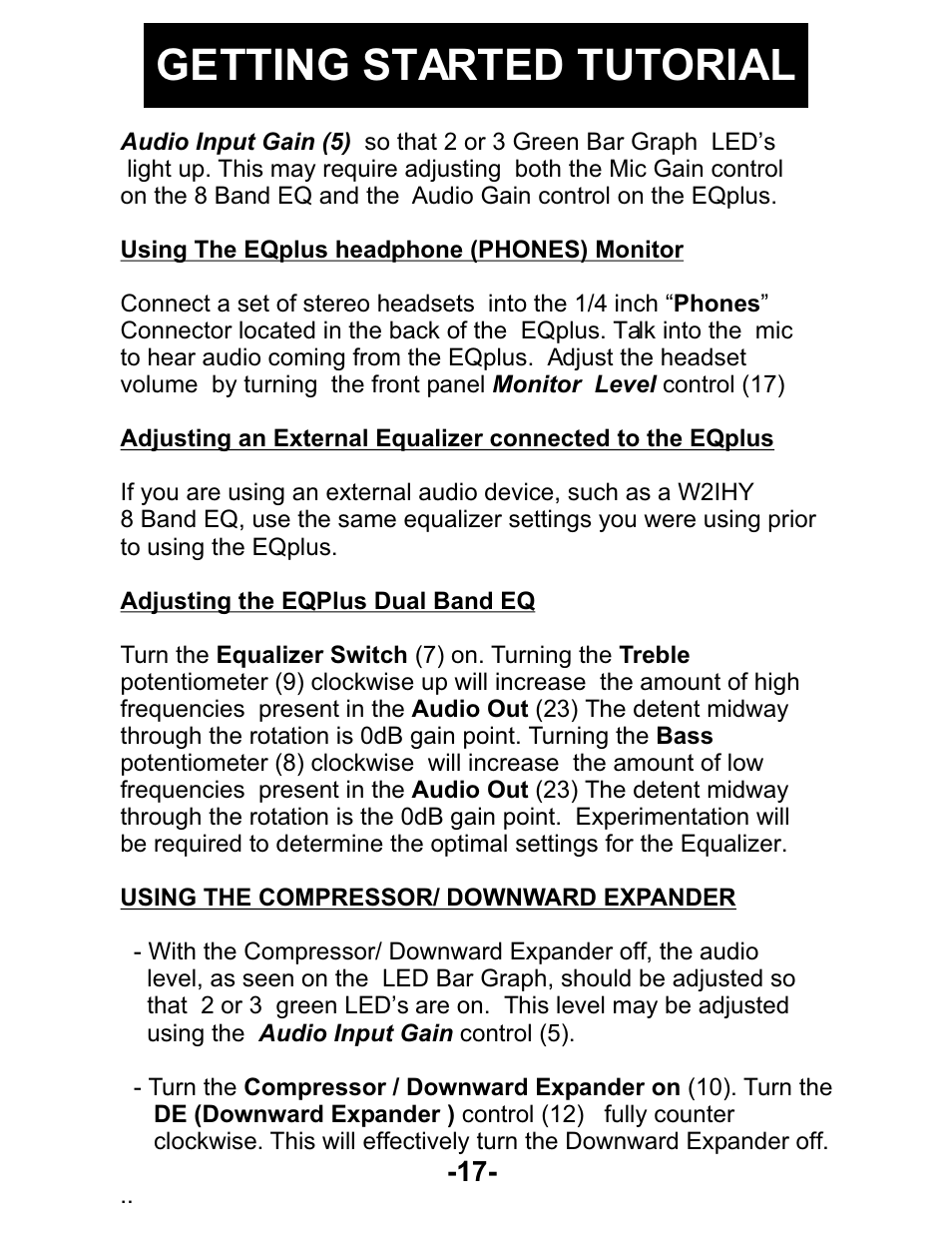 Getting started tutorial | Kenwood AUDIO PROCESSOR User Manual | Page 14 / 21