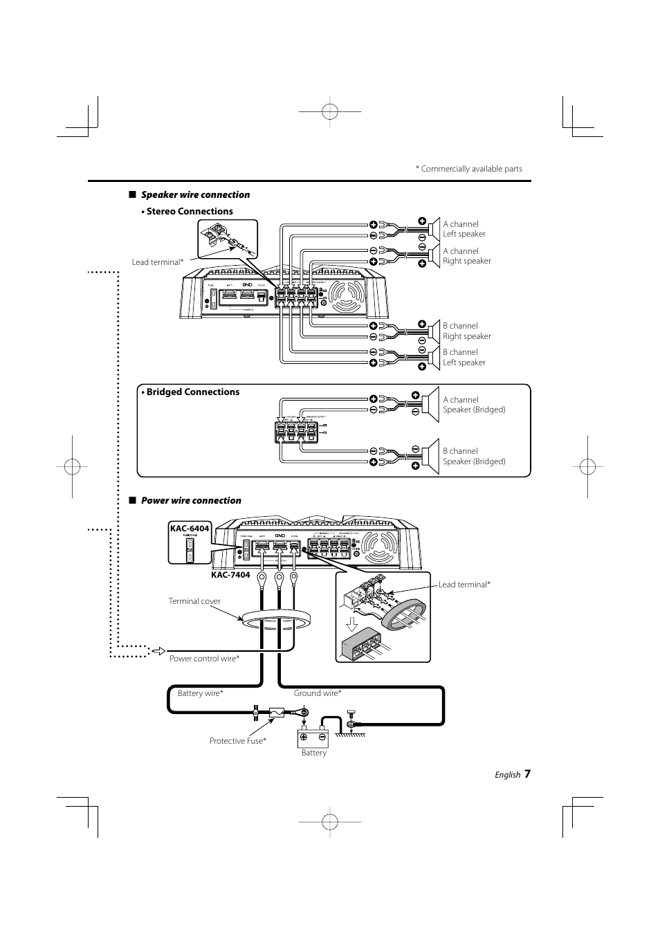 Kenwood KAC-7404 User Manual | Page 7 / 9