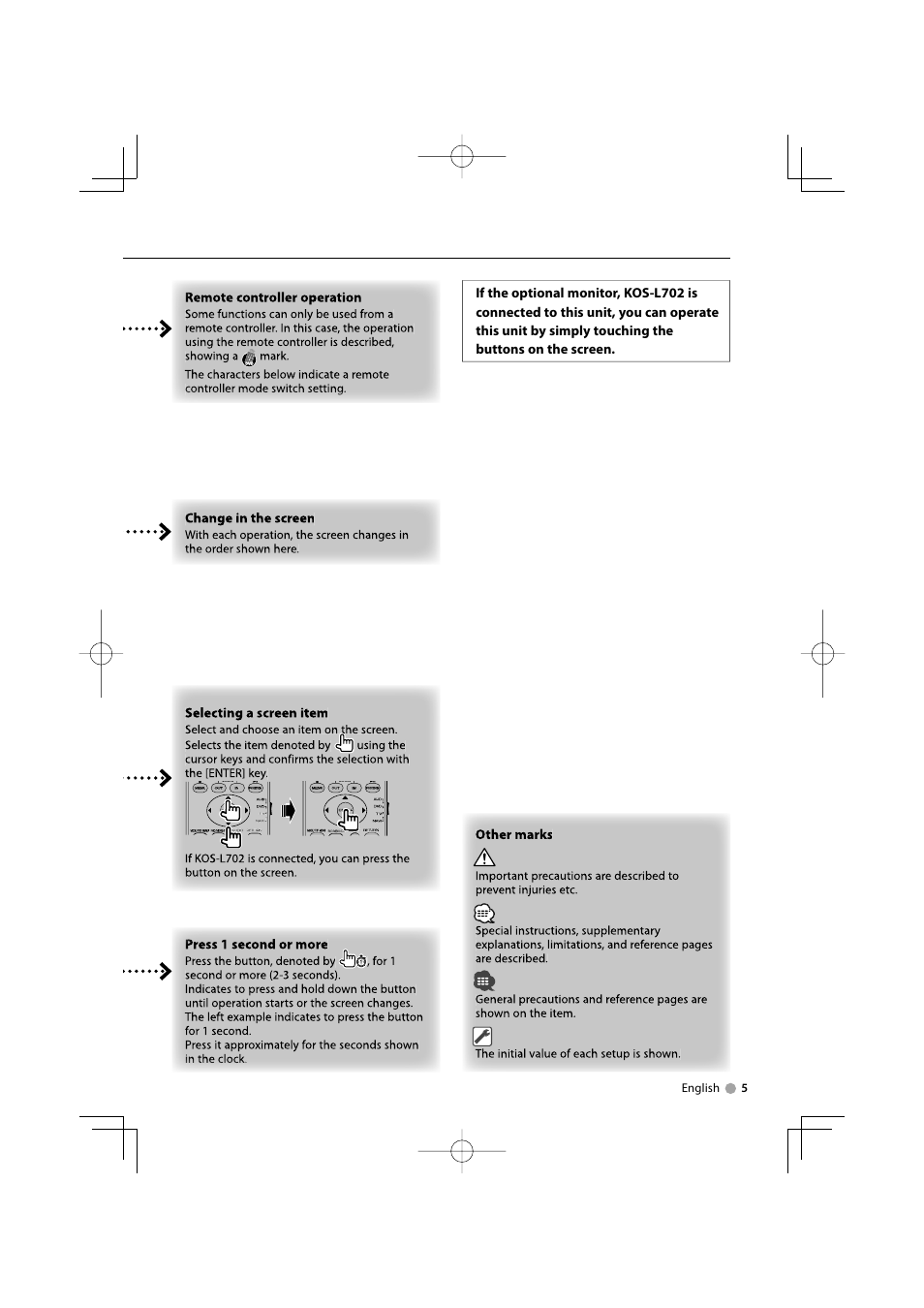 Kenwood KOS-V1000 User Manual | Page 5 / 92