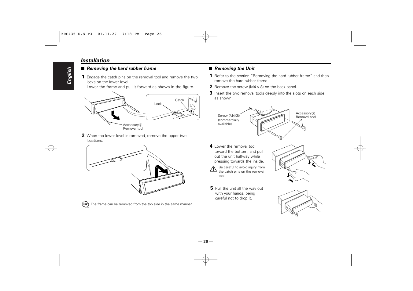 Kenwood KRC-435 User Manual | Page 26 / 31