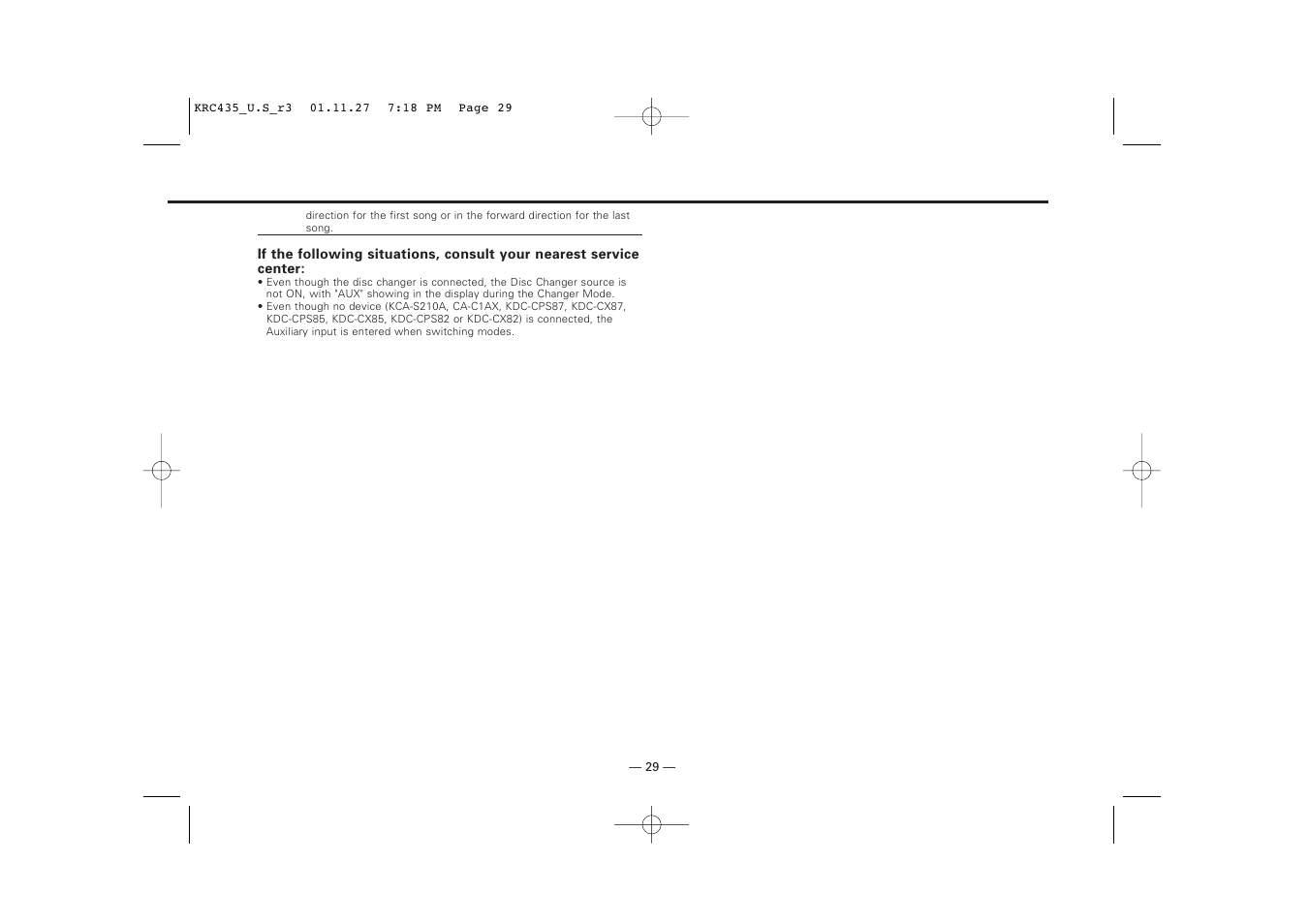 Kenwood KRC-435 User Manual | Page 29 / 31