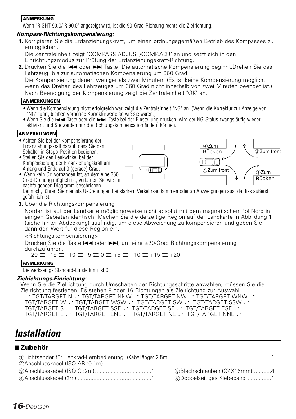 Installation | Kenwood KPA-SD100 User Manual | Page 16 / 44