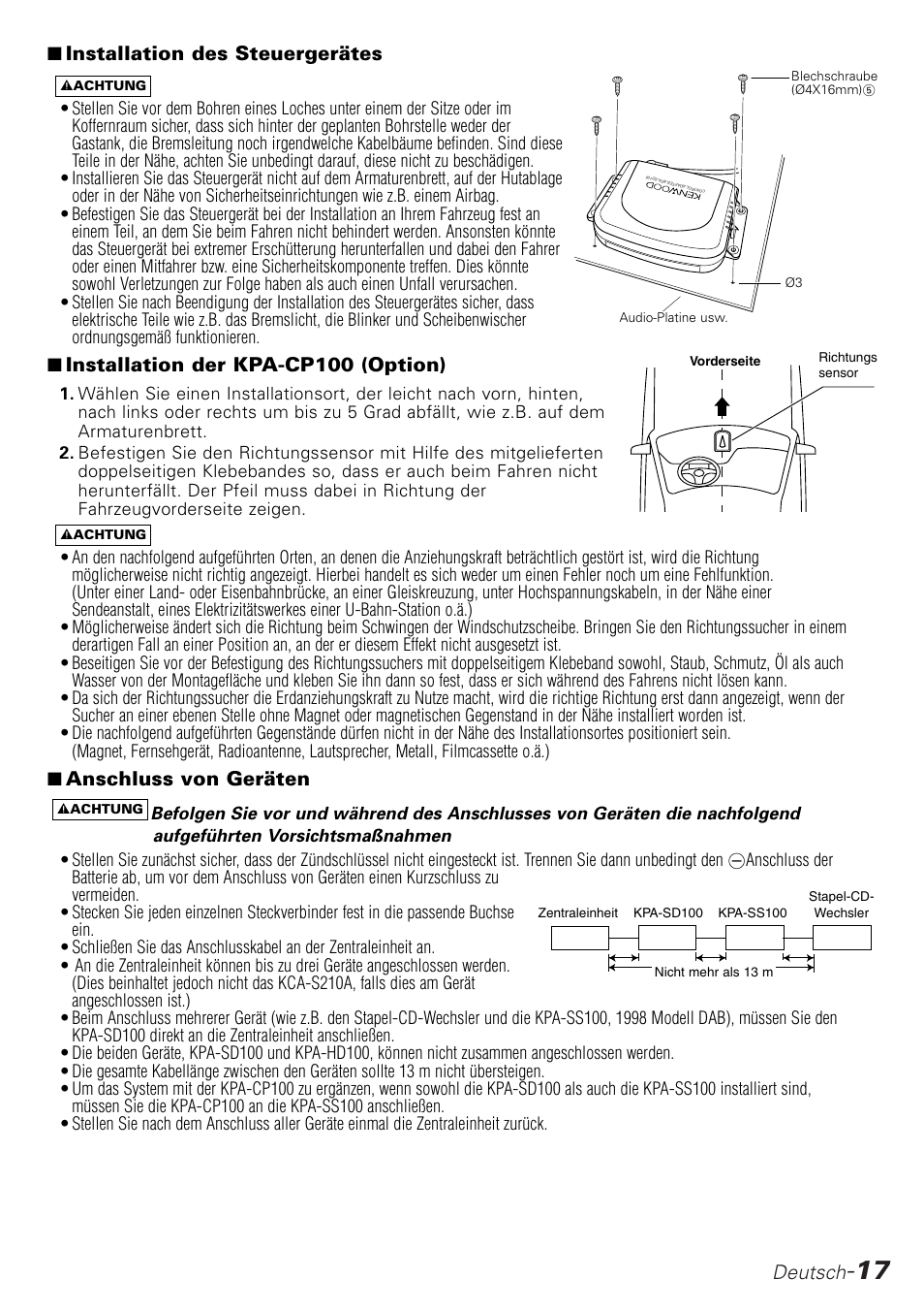 Kenwood KPA-SD100 User Manual | Page 17 / 44